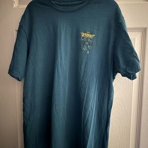 Blue-Green Graphic Men's Shirt